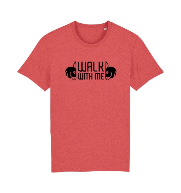T-shirt classica uomo "Walk With Me" mattone