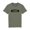 T-shirt classica uomo "Walk With Me" verde militare