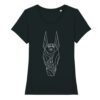 T-shirt classica donna "Slow Time" nera