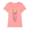 T-shirt classica donna "Slow Time" rosa